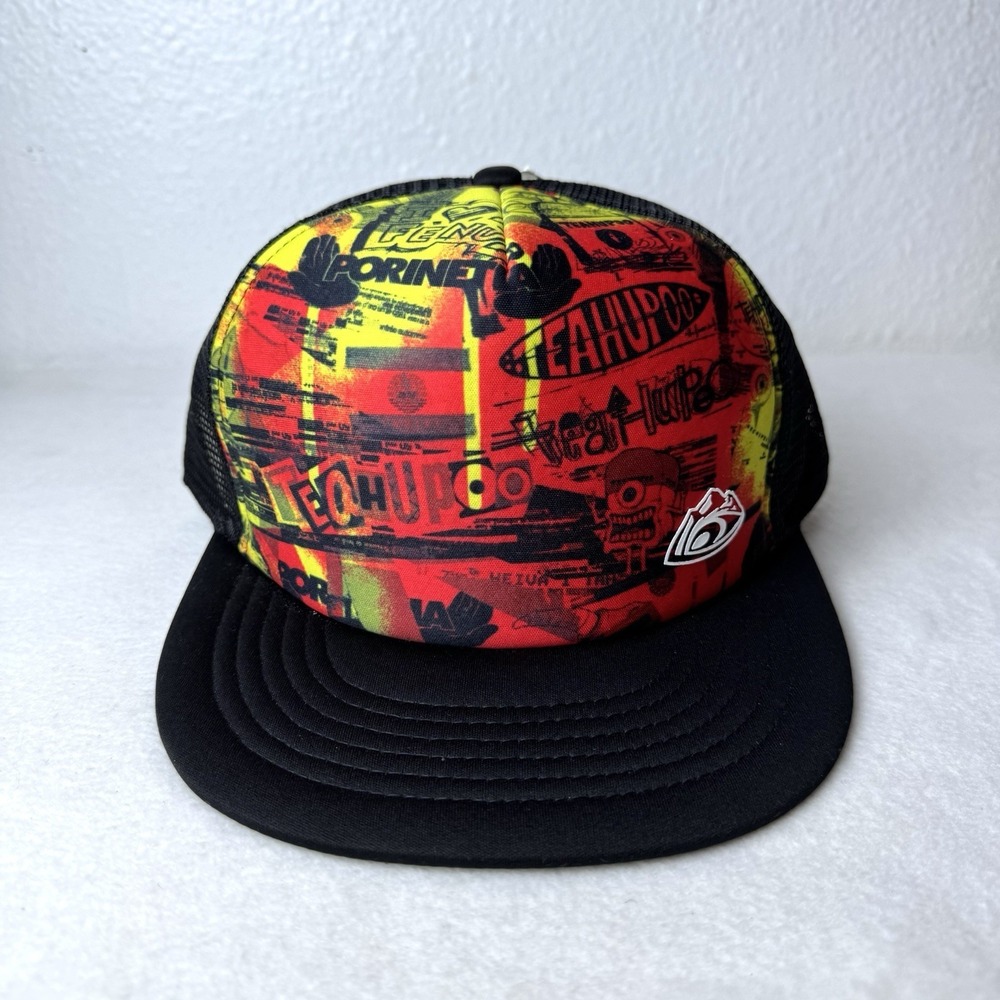 New Teahupoo Tahiti‎ Hat Ding Red SnapBack Cap Trucker Adjustable Surf Beach